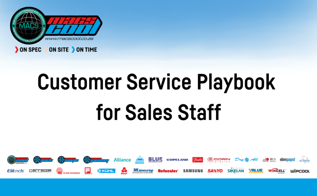 Customer Service Playbook for Sales Staff